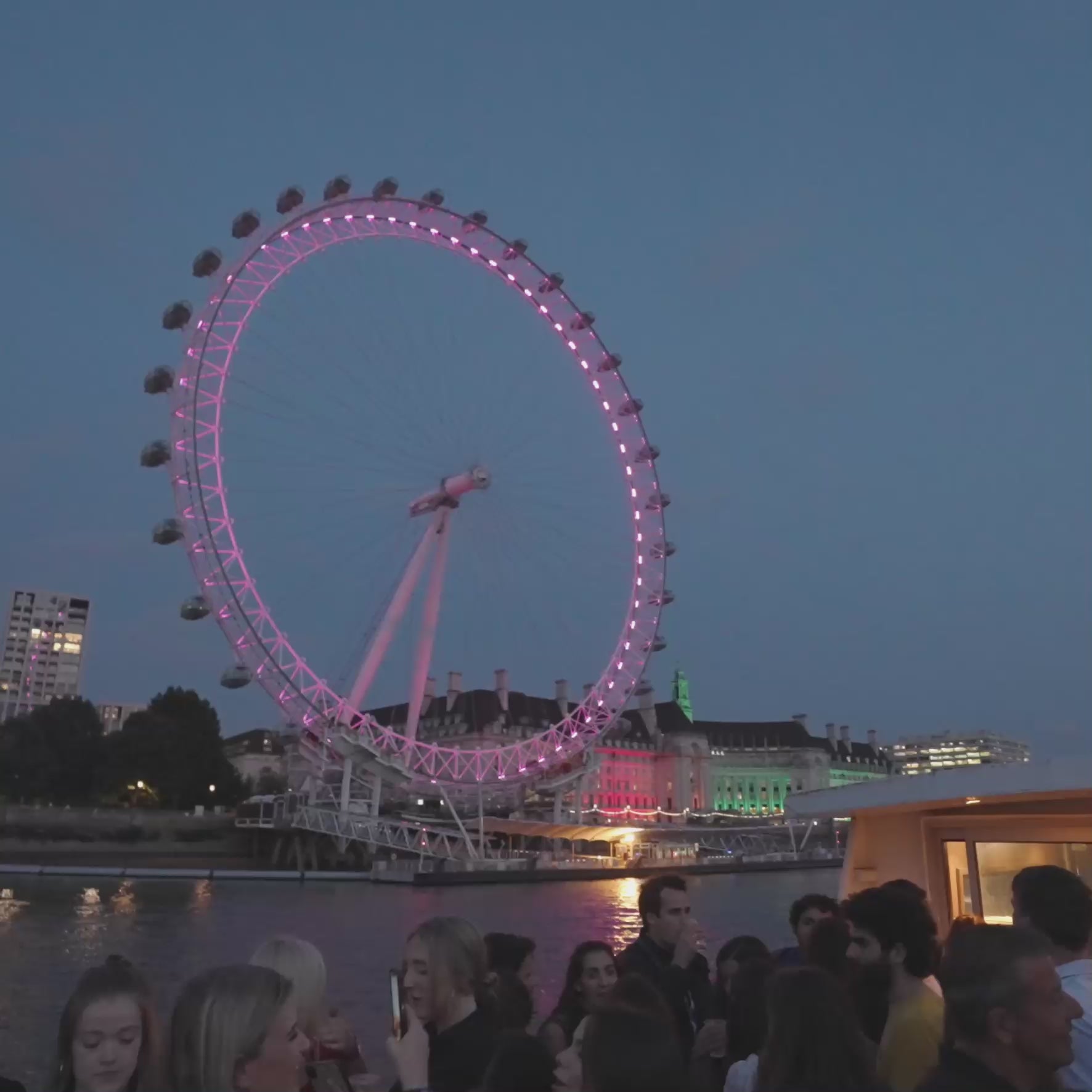Load video: London Eye River Thames